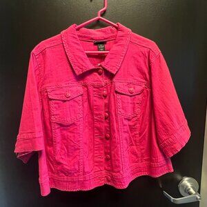 NWT! Lane Bryant Jean Jacket Size 22